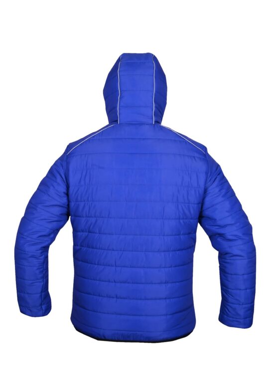 Man Royal Blue Nylon Puffer Jacket