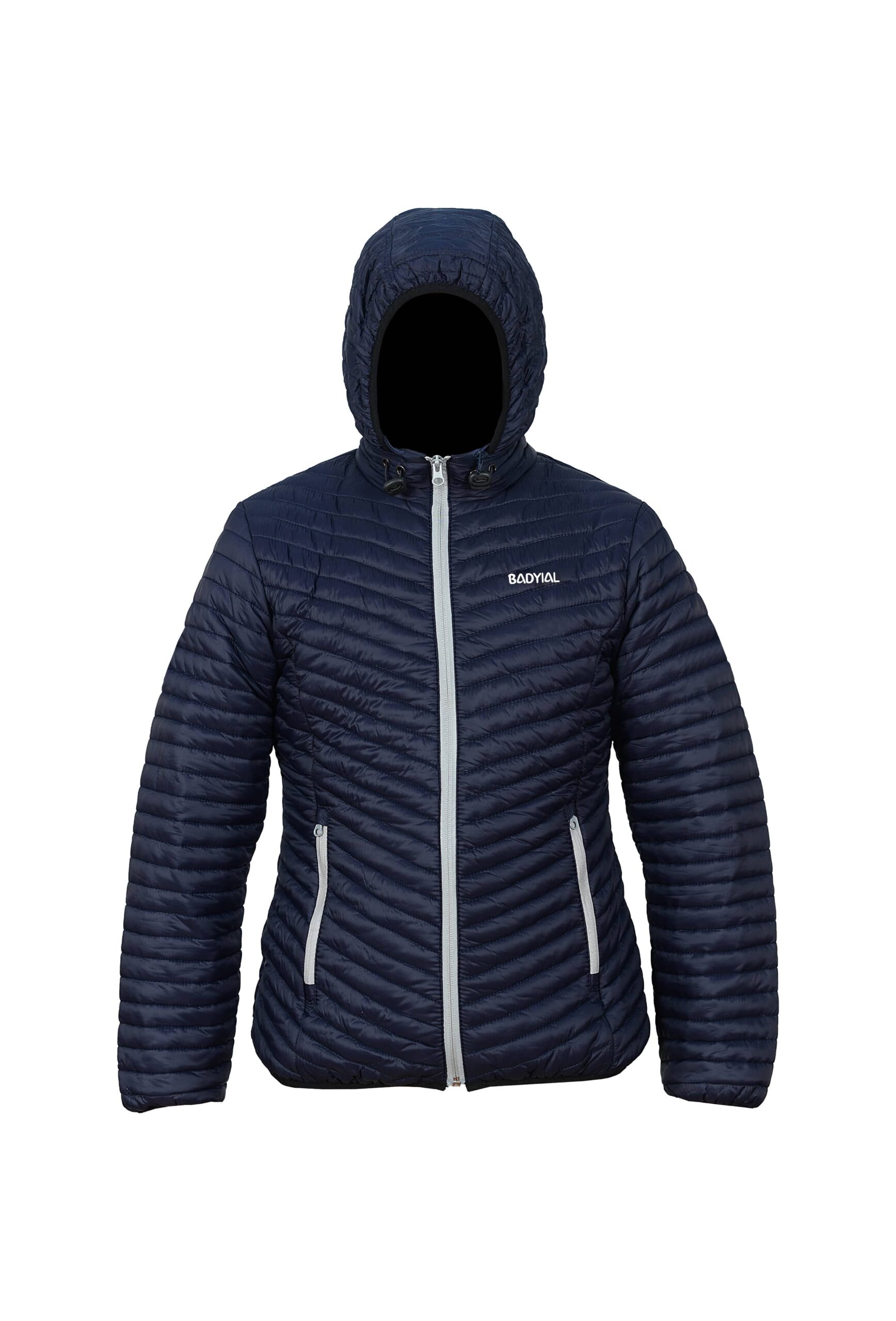 Bubbly-Navy-Blue-Women-Puffer-Jacket-Front